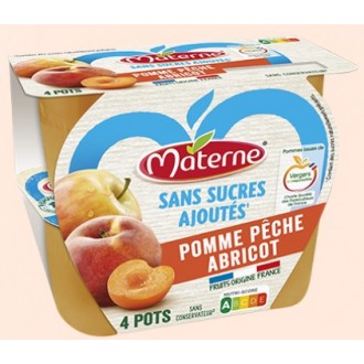 MATERNE POMME PECHE ABRICOT SS SUCRE